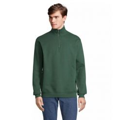 Bluza 1/4 z zamkiem na stójce Sol's Conrad. Zielone bluzy SOL'S, l, bez wzorów, z bawełny, bez kaptura. Za 125.20 zł.