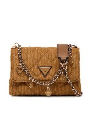 Guess Torebka Giully II Mini HWCG96 73740 Brązowy. Brązowe torebki klasyczne Guess, z aplikacjami, z materiału, bez dodatków. Za 549.99 zł.