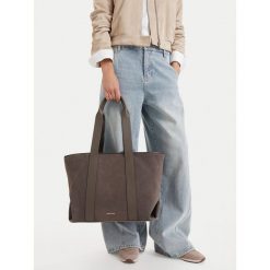 Torebka GINO ROSSI. Szare shopper Gino Rossi, bez wzorów, bez dodatków. Za 599.99 zł.