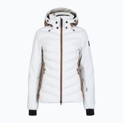Kurtka narciarska damska BOGNER FIRE+ICE Janka 4. Białe kurtki narciarskie l, bez wzorów, z elastanu, bez kaptura, narciarskie. Za 2,299.00 zł.