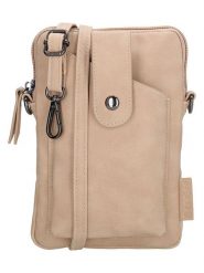 Beagles Skórzana torebka "Lourenza" w kolorze beżowym na telefon - 13 x 19 x 2 cm rozmiar: onesize. Brązowe torby na ramię Beagles, bez wzorów, z materiału, przez ramię, bez dodatków. Za 82.83 zł.