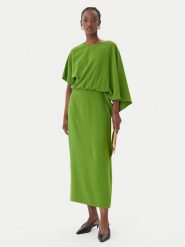 LOLA CASADEMUNT Sukienka wieczorowa MS2616028 Zielony Regular Fit. Zielone sukienki LOLA CASADEMUNT, m, bez wzorów, z syntetyku, wizytowe, bez kołnierzyka, bez ramiączek. Za 784.99 zł.