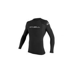 Koszulka ONEILL BASIC SKINS L/S RASH GUARD. Czarne bluzki O'Neill, l, bez wzorów, sportowe, bez kołnierzyka, bez ramiączek. Za 169.00 zł.