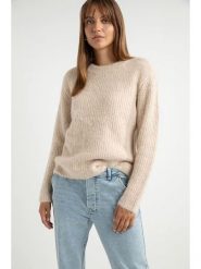 Josephine & Co Sweter "Ariana" w kolorze kremowym rozmiar: M. Brązowe swetry Josephine & Co, m, bez wzorów, z wełny, bez ramiączek. Za 241.56 zł.