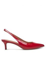 LAUREN RALPH LAUREN Sandały Lolah II 802959210002 Czerwony. Czerwone sandały Lauren Ralph Lauren, bez wzorów, z lakierowanej skóry, bez obcasa, na szpilce, bez zapięcia. Za 489.99 zł.