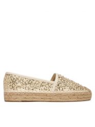 Guess Espadryle FLJOEN FAB14 Kremowy. Białe espadryle Guess, z aplikacjami, z materiału, bez obcasa, bez zapięcia. Za 459.99 zł.