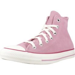 Buty CONVERSE CHUCK TAYLOR ALL STAR CONTRAST SUEDE Rose. Czerwone trekkingi Converse, z tkaniny, trekkingowe. Za 363.50 zł.