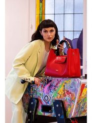 Victor & Hugo Paris Skórzana torebka "Ana" w kolorze czerwonym - 35 x 27 x 13,5 cm rozmiar: onesize. Czerwone torby na ramię Victor & Hugo Paris, bez wzorów, z materiału, na ramię, bez dodatków. Za 434.99 zł.