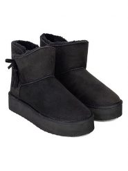 ISLAND BOOT Botki zimowe "Cullen" w kolorze czarnym rozmiar: 36. Czarne botki Island Boot, na zimę, bez wzorów, bez obcasa, bez zapięcia. Za 105.63 zł.