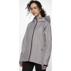 Kurtka miejska damska KUD301 - chłodny jasny szary melanż. Szare kurtki sportowe 4f, m, bez wzorów, bez kaptura. W wyprzedaży za 149.99 zł.