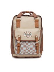 Doughnut Plecak Macaroon Kaleido D010KD-000195-F Beżowy. Brązowe plecaki Doughnut, bez wzorów, z materiału. Za 279.99 zł.