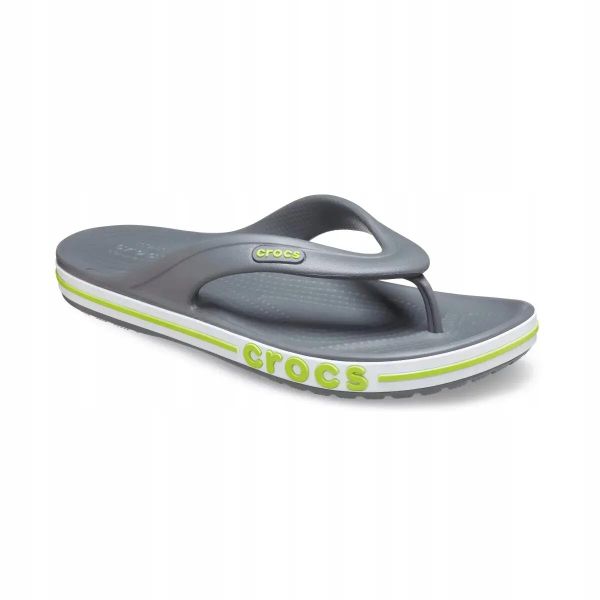 Japonki Dla Dorosłych Crocs Bayaband Flip. Białe klapki Crocs, bez wzorów, z materiału, bez obcasa. Za 129.99 zł.