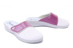 INBLU 50-33V 067 azalea, klapki damskie. Białe klapki Inblu, bez wzorów, bez obcasa, na koturnie. Za 79.99 zł.