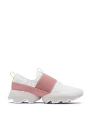 Sorel Sneakersy "Kinetic" w kolorze biało-jasnoróżowym rozmiar: 38. Białe trampki Sorel, bez wzorów, z materiału, bez zapięcia. Za 192.79 zł.