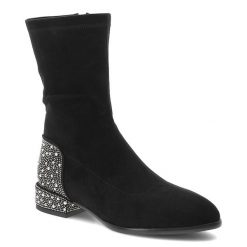 Czarne Botki S.Barski Buty Damskie Zapinane Na Suwak. Czarne botki S.BARSKI, bez wzorów, bez obcasa, na obcasie, bez zapięcia. Za 237.99 zł.