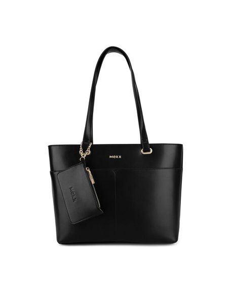 MEXX Torebka MEXX-S-003-07 Czarny. Czarne shopper Mexx, bez wzorów, ze skóry, bez dodatków. Za 199.99 zł.