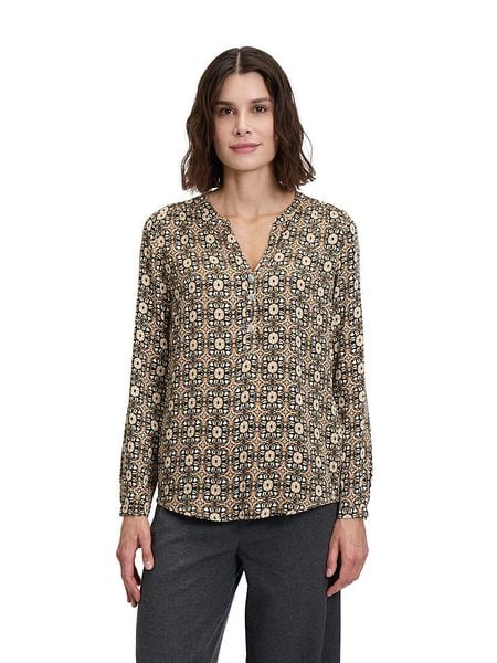 CARTOON Bluzka w kolorze beżowym rozmiar: 42. Brązowe bluzki Cartoon, bez wzorów, z wiskozy, bez kołnierzyka, bez ramiączek. Za 91.77 zł.