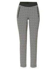 Rosner Spodnie "Jenny" w kolorze biało-czarnym rozmiar: 44. Białe spodnie materiałowe Rosner, bez wzorów, z materiału. Za 173.99 zł.