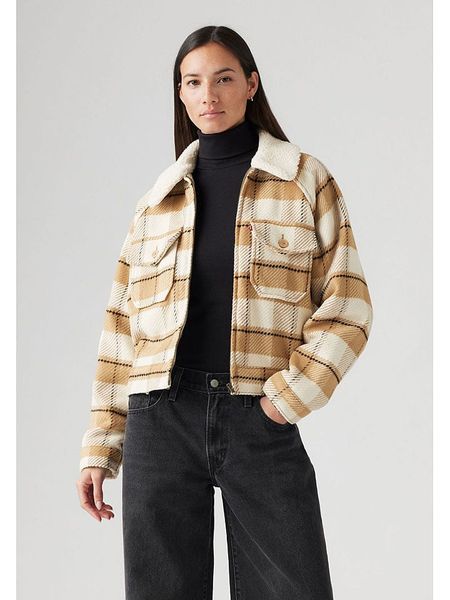 Levi's Kurtka koszulowa w kolorze karmelowym rozmiar: M. Brązowe kurtki Levi's®, m, z aplikacjami, z wełny, bez kaptura. Za 303.06 zł.