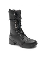 Mustang Botki 1402-501 Czarny. Czarne botki Mustang, bez wzorów, ze skóry, bez obcasa, na słupku, bez zapięcia. Za 389.99 zł.