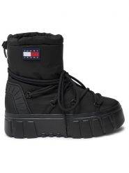 Tommy Jeans Śniegowce EN0EN02601 Czarny. Czarne trapery i śniegowce Tommy Jeans, z jeansu. Za 699.99 zł.