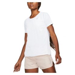 Odzież Nike. Biała koszulki sportowe Nike, bez wzorów, bez ramiączek. Za 199.99 zł.