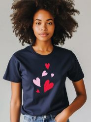 WOOOP Koszulka w kolorze granatowym rozmiar: S. Niebieskie bluzki Wooop, s, bez wzorów, z bawełny, bez kołnierzyka, bez ramiączek. Za 56.99 zł.