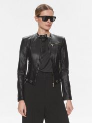 Marciano Guess Kurtka z imitacji skóry Rory 4RGL11 9646Z Czarny Slim Fit. Czarne kurtki Marciano Guess, z aplikacjami, ze skóry, bez kaptura. Za 639.99 zł.