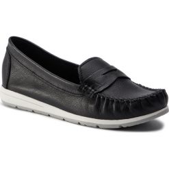 Mokasyny MARCO TOZZI - 2-24601-32 Black 001. Czarne mokasyny Marco Tozzi, bez wzorów, z materiału, bez obcasa. W wyprzedaży za 119.00 zł.