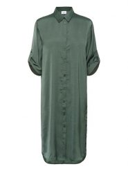SAINT TROPEZ Sukienka w kolorze zielonym rozmiar: XXL. Zielone sukienki Saint Tropez, xxl, bez wzorów, bez kołnierzyka, bez ramiączek, midi. Za 114.95 zł.
