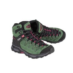 Buty trekkingowe damskie Alpine Pro Vete skórzane. Zielone trekkingi Alpine Pro, trekkingowe. W wyprzedaży za 299.00 zł.
