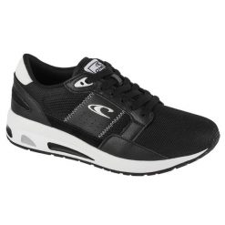 Buty sportowe dla kobiet O`neil Superbank Low. Czarne obuwie sportowe O'Neill, z gumy, bez zapięcia, trekkingowe. Za 279.99 zł.