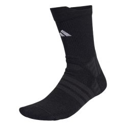 SKARPETY TENNIS CREW SOCKS CUSHIONED 1 PAIR PACK. Białe skarpety Adidas, bez wzorów, z elastanu. Za 79.95 zł.