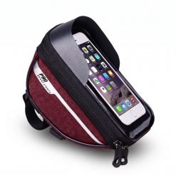 Torba na kierownicę rowerową z odłączanym uchwytem na telefon Czerwony. Czerwone torby na ramię PRO SPORT LIGHTS, bez wzorów, sportowe, na ramię, bez dodatków. Za 99.00 zł.
