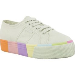 Superga wielokolorowe 2790 Cotmultifoxingw G64 Mint Multicolor. Zielone trampki Superga, bez wzorów, bez zapięcia. W wyprzedaży za 199.00 zł.