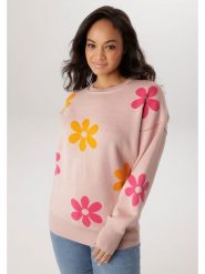 Aniston Sweter w kolorze jasnoróżowym rozmiar: 46. Różowe swetry Aniston, bez wzorów, bez ramiączek. Za 173.99 zł.