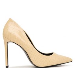 Szpilki Aldo. Żółte szpilki Aldo, bez wzorów, bez obcasa, na szpilce, bez zapięcia. Za 389.99 zł.