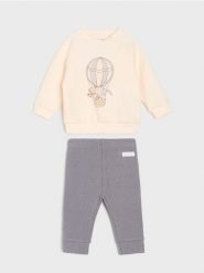 Bawełniany komplet: bluza i legginsy - wielobarwny. Bluzy Sinsay, l, bez wzorów, z bawełny. Za 25.99 zł.