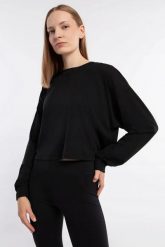 DAMSKA BLUZA ROXY NATUR ACTIV LS J KTTP ERJKT03990-KVJ0 KOLOR CZARNY. Czarne bluzy Roxy, l, bez wzorów, z bawełny, bez kaptura. Za 219.00 zł.