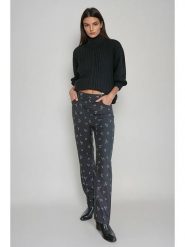 Monki Spodnie w kolorze antracytowym rozmiar: 36. Czarne spodnie materiałowe Monki, na co dzień, bez wzorów, z materiału. Za 65.54 zł.