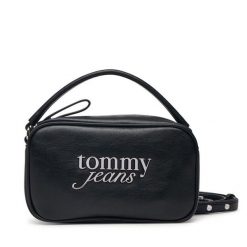 Torebka Tommy Jeans. Czarne torebki klasyczne Tommy Jeans, bez wzorów, z jeansu, bez dodatków. Za 368.99 zł.