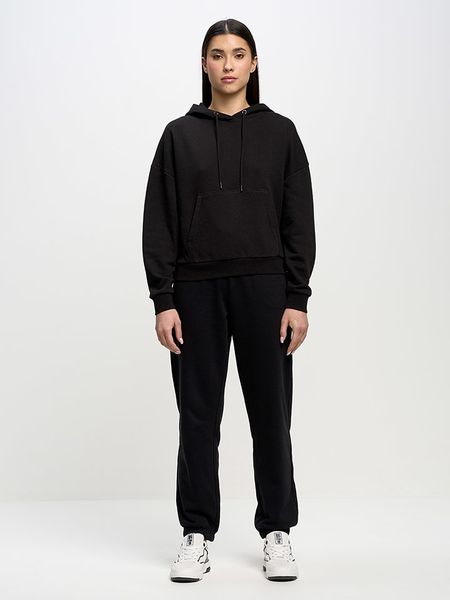 BIG STAR Bluza w kolorze czarnym rozmiar: M. Czarne bluzy Big Star, m, bez wzorów, z bawełny, z kapturem. Za 131.74 zł.