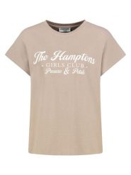 Eight2Nine Koszulka w kolorze beżowym rozmiar: XL. Brązowe bluzki Eight2Nine, xl, bez wzorów, z bawełny, bez kołnierzyka, bez ramiączek. Za 43.99 zł.