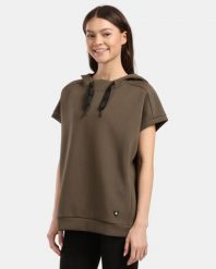 Damska bluza z kapturem Kilpi DIAN-W. Zielone bluzy Kilpi, bez wzorów, z bawełny, z kapturem. Za 318.77 zł.