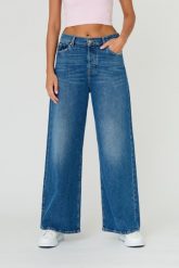 7 FOR ALL MANKIND Granatowe jeansy damskie Zoey Explorer, Rozmiar 25. Niebieskie jeansy 7 for all mankind, bez wzorów. W wyprzedaży za 399.99 zł.