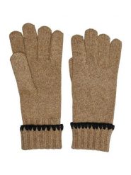 ONLY Rękawiczki w kolorze jasnobrązowym rozmiar: onesize. Brązowe rękawiczki Only, bez wzorów, prążkowane. Za 56.79 zł.