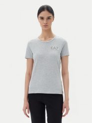 EA7 Emporio Armani T-Shirt 7W000492 AF10373 O8002 Szary Regular Fit. Szare t-shirty EA7 Emporio Armani, xs, bez wzorów, z bawełny, bez kołnierzyka, bez ramiączek. Za 269.99 zł.