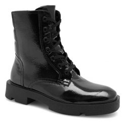Botki Sergio Bardi. Czarne botki Sergio Bardi, bez wzorów, bez obcasa, na płaskiej podeszwie, bez zapięcia. Za 221.99 zł.