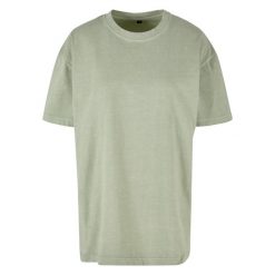 Koszulka Damska Acid Wash Oversized T-shirt. Zielone t-shirty BUILD YOUR BRAND, xl, bez wzorów, bez kołnierzyka, bez ramiączek. Za 94.99 zł.