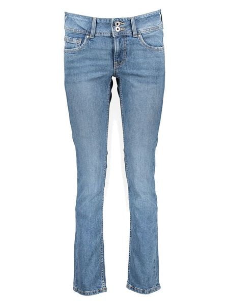 Pepe Jeans Dżinsy "Venus" - Slim fit - w kolorze błękitnym rozmiar: W29/L30. Niebieskie jeansy Pepe Jeans, l, z aplikacjami. Za 166.10 zł.